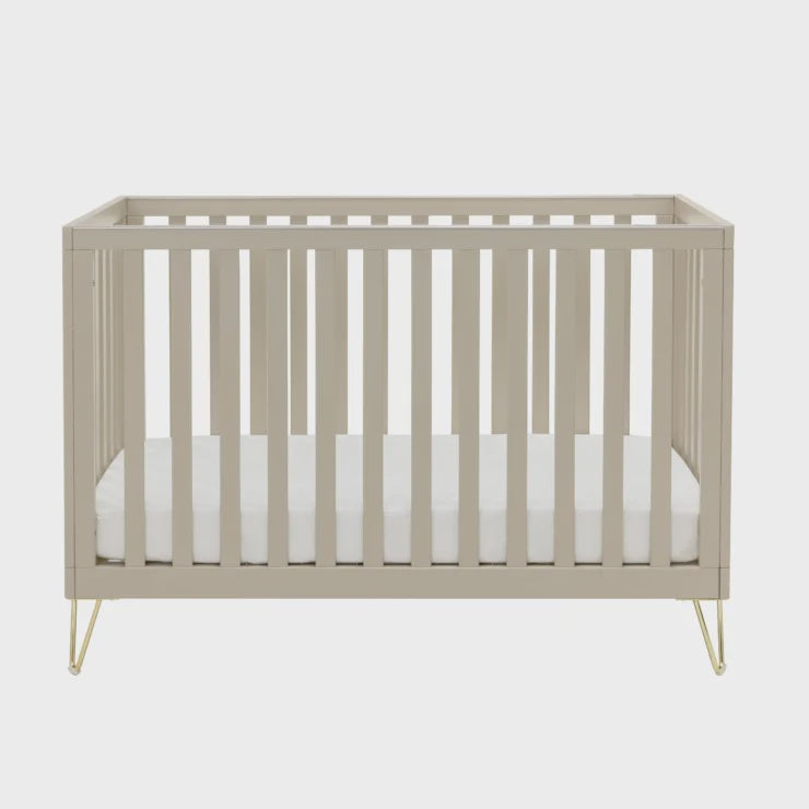 Babymore Cashmere Cot bed - Gold Hair Pin Legs