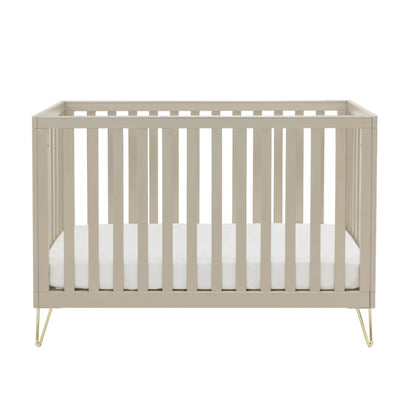 Babymore Cashmere Cot bed - Gold Hair Pin Legs