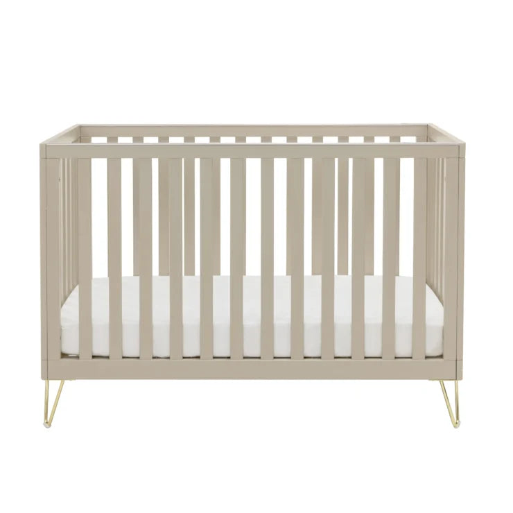 Babymore Cashmere Cot bed - Gold Hair Pin Legs