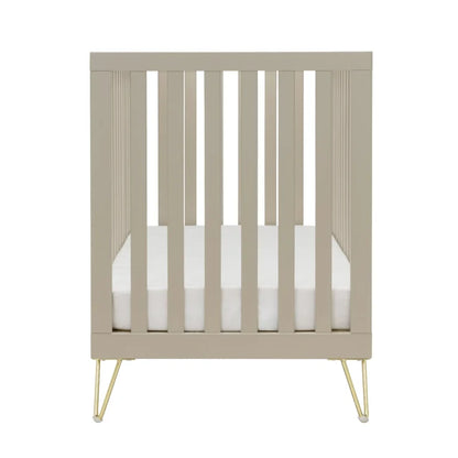 Babymore Cashmere Cot bed - Gold Hair Pin Legs