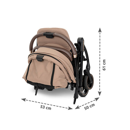 Lorelli Makaya 360 Rotation Stroller – Beige | Lightweight Reversible Pushchair from Birth to 22kg