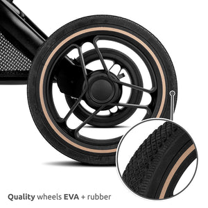 In Store EX DISPLAY Lorelli Makaya 360 Rotation Stroller – Black | Lightweight Reversible Pushchair from Birth to 22kg