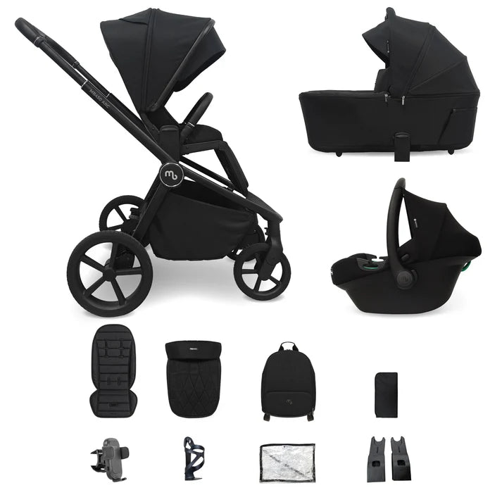 My Babiie MB450 ARC 3-in-1 Travel System with Car Seat – Onyx Black