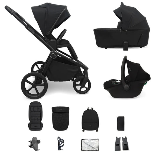 My Babiie MB450 ARC 3-in-1 Travel System with Car Seat – Onyx Black