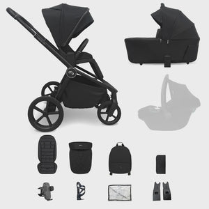 My Babiie MB450 ARC 2-in-1 Pushchair with Folding Carrycot – Onyx Black