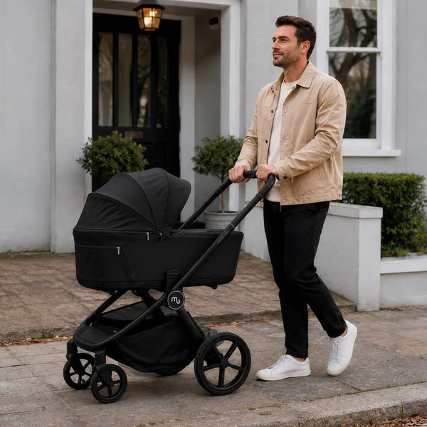 My Babiie MB450 ARC 2-in-1 Pushchair with Folding Carrycot – Onyx Black