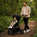 My Babiie MB450 ARC Spin & Slide All Stages Travel System – Onyx Black