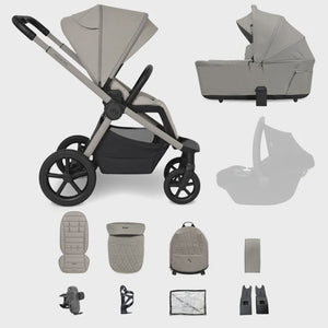 My Babiie MB450 ARC 2-in-1 Pushchair with Folding Carrycot – Champagne Taupe