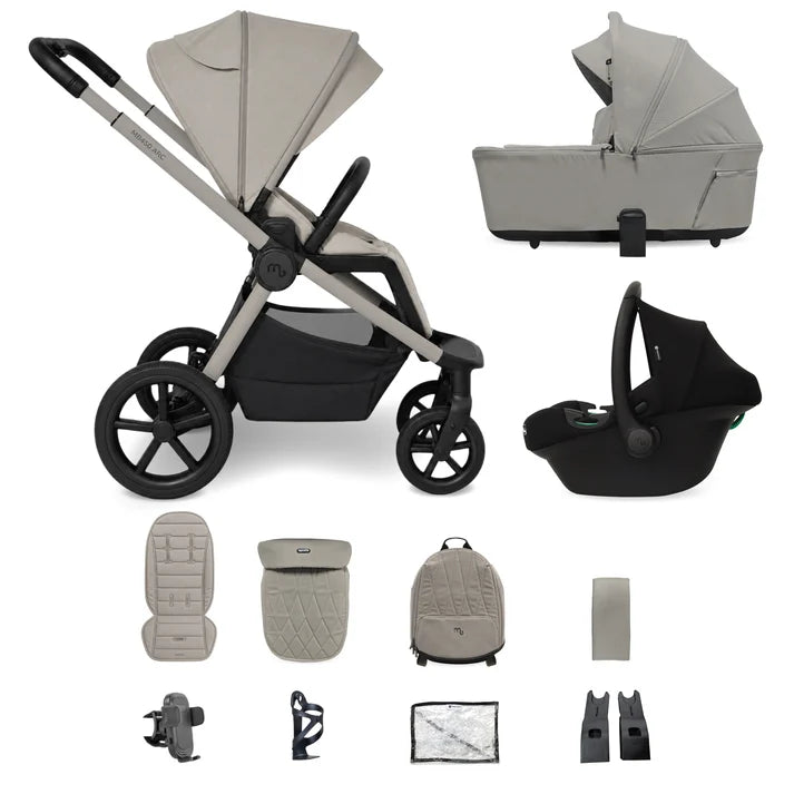 My Babiie MB450 ARC 3-in-1 Travel System with Car Seat – Champagne Taupe