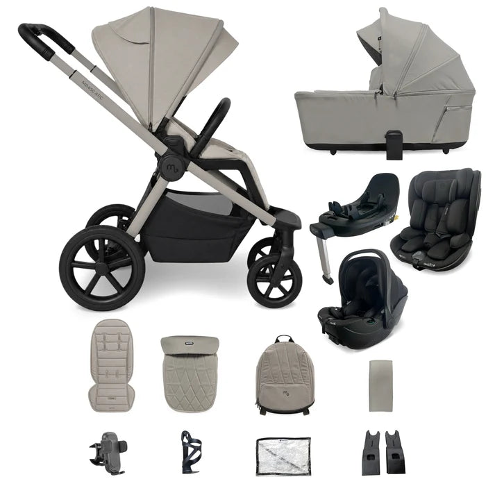 My Babiie MB450 ARC Spin & Slide All Stages Travel System – Champagne Taupe
