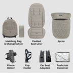 My Babiie MB450 ARC Spin & Slide All Stages Travel System – Champagne Taupe
