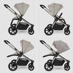 My Babiie MB450 ARC Spin & Slide All Stages Travel System – Champagne Taupe