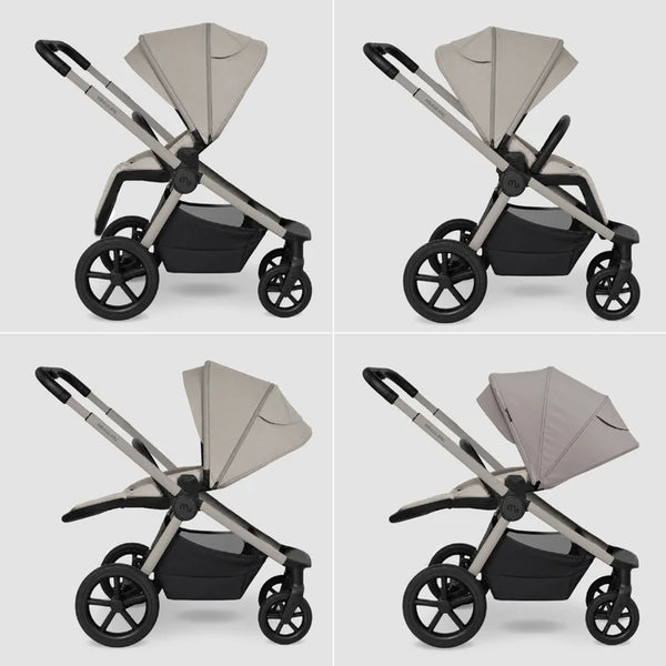 My Babiie MB450 ARC 2-in-1 Pushchair with Folding Carrycot – Champagne Taupe