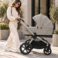 My Babiie MB450 ARC 2-in-1 Pushchair with Folding Carrycot – Champagne Taupe