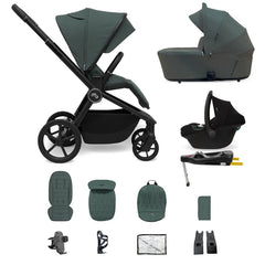 My Babiie MB450 ARC 3-in-1 Travel System + ISOFIX Base –Himalayan Green