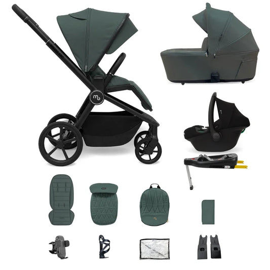 My Babiie MB450 ARC 3-in-1 Travel System + ISOFIX Base –Himalayan Green