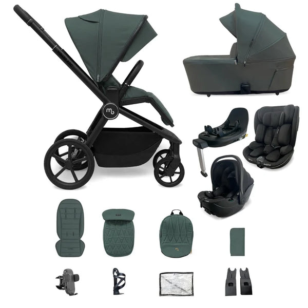 My Babiie MB450 ARC Spin & Slide All Stages Travel System – Himalayan Green