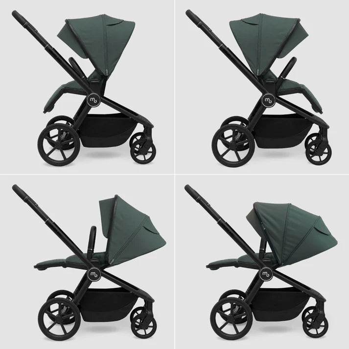 My Babiie MB450 ARC 3-in-1 Travel System + ISOFIX Base –Himalayan Green