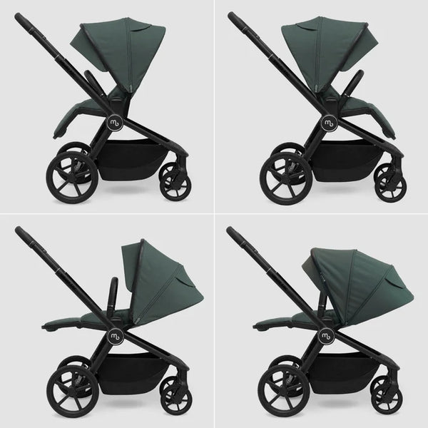 My Babiie MB450 ARC 2-in-1 Pushchair with Folding Carrycot – Himalayan Green