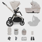 My Babiie MB450 ARC 2-in-1 Pushchair with Folding Carrycot – Royal Ivory