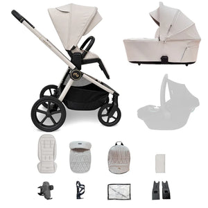 My Babiie MB450 ARC 2-in-1 Pushchair with Folding Carrycot – Royal Ivory