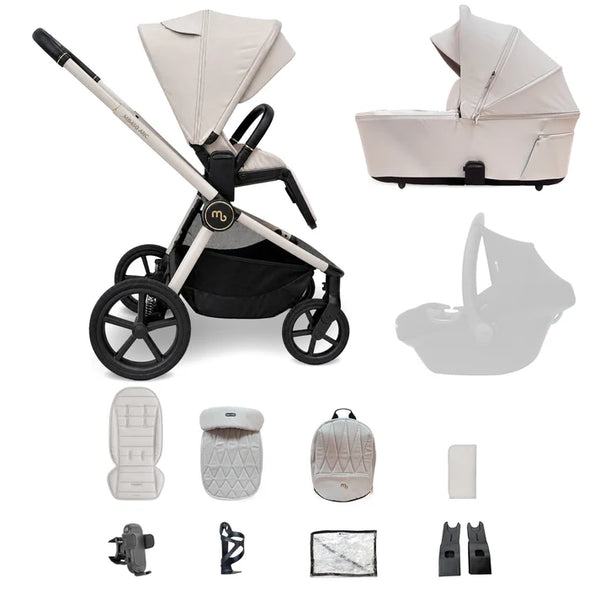 My Babiie MB450 ARC 2-in-1 Pushchair with Folding Carrycot – Royal Ivory