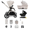 My Babiie MB450 ARC 3-in-1 Travel System + ISOFIX Base – Royal Ivory