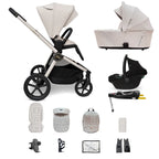 My Babiie MB450 ARC 3-in-1 Travel System + ISOFIX Base – Royal Ivory