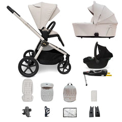 My Babiie MB450 ARC 3-in-1 Travel System + ISOFIX Base – Royal Ivory