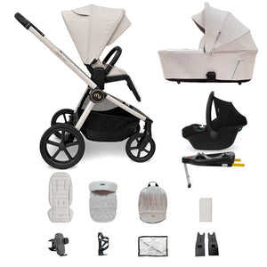 My Babiie MB450 ARC 3-in-1 Travel System + ISOFIX Base – Royal Ivory