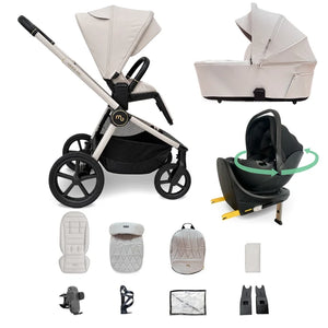 My Babiie MB450 ARC 3-in-1 Travel System + Spin ISOFIX Base – Royal Ivory