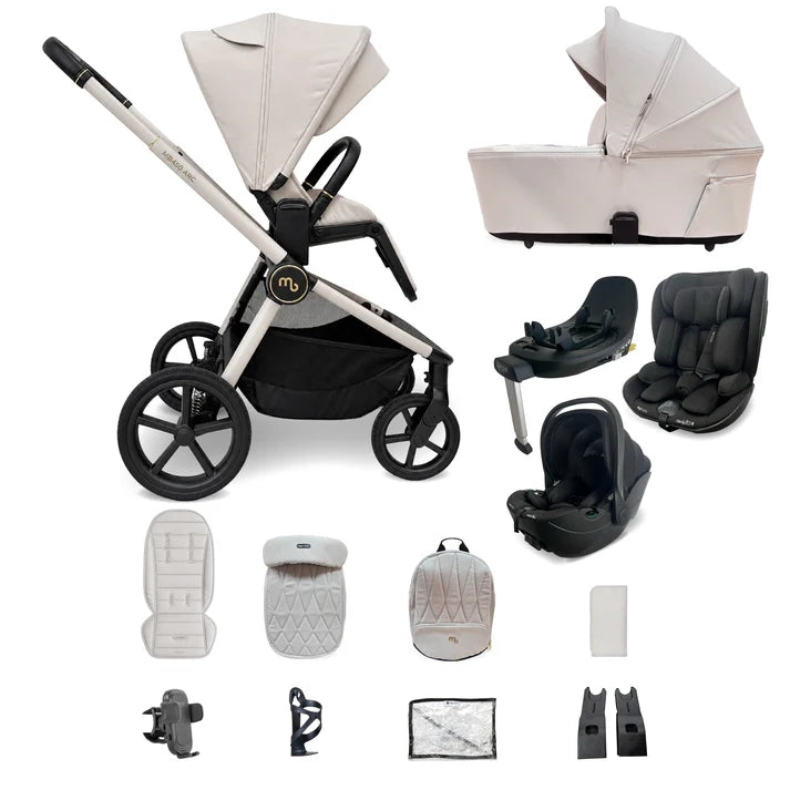 My Babiie MB450 ARC Spin & Slide All Stages Travel System – Royal Ivory