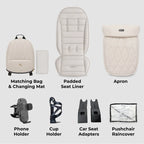 My Babiie MB450 ARC Spin & Slide All Stages Travel System – Royal Ivory