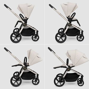 My Babiie MB450 ARC 2-in-1 Pushchair with Folding Carrycot – Royal Ivory