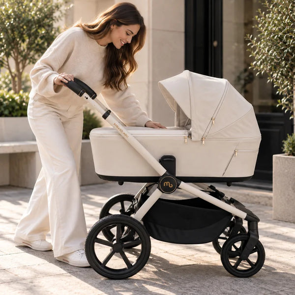 My Babiie MB450 ARC 2-in-1 Pushchair with Folding Carrycot – Royal Ivory