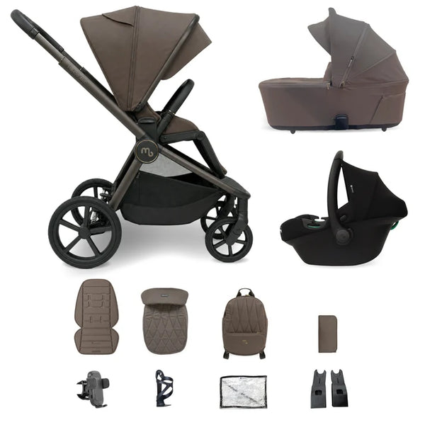 My Babiie MB450 ARC 3-in-1 Travel System with Car Seat – Mocha Atelier