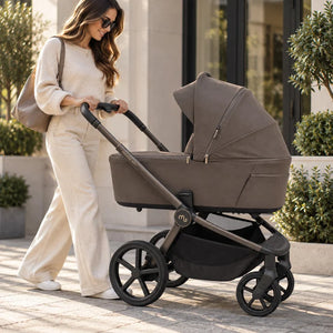 My Babiie MB450 ARC 2-in-1 Pushchair with Folding Carrycot – Mocha Atelier