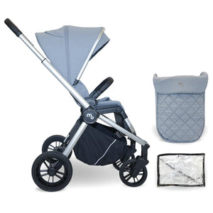 My Babiie MB450 forward and rear facing Pushchair - Steel Blue