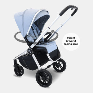 My Babiie MB450 forward and rear facing Pushchair - Steel Blue
