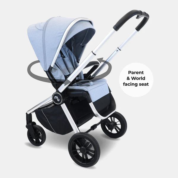 My Babiie MB450 forward and rear facing Pushchair - Steel Blue
