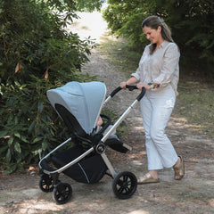 My Babiie MB450 forward and rear facing Pushchair - Steel Blue