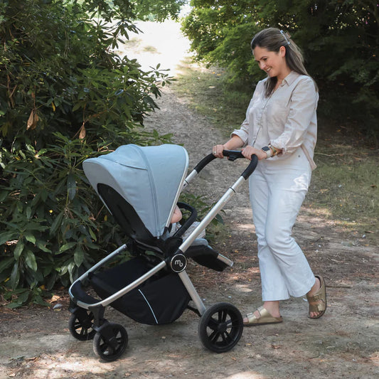 My Babiie MB450 forward and rear facing Pushchair - Steel Blue