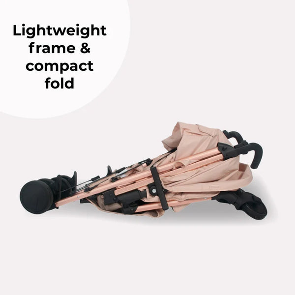 My Babiie MB51 Plus Stroller with Rain cover - Rose Gold Blush