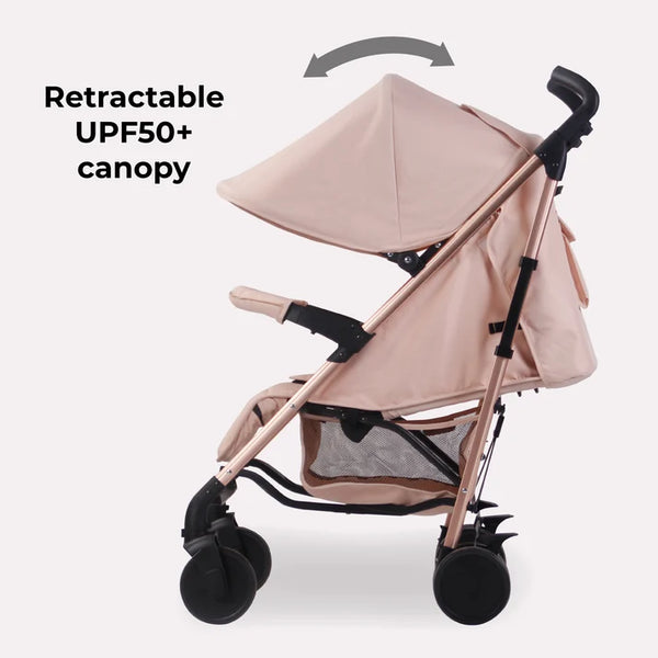 My Babiie MB51 Plus Stroller with Rain cover - Rose Gold Blush
