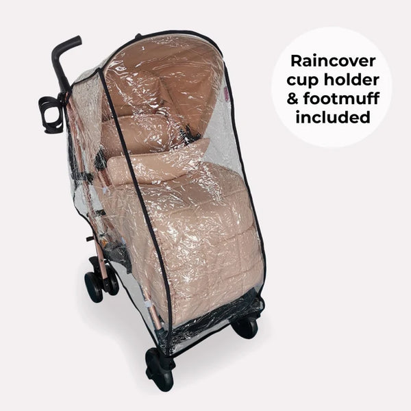 My Babiie MB51 Plus Stroller with Rain cover - Rose Gold Blush