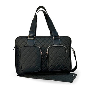 My Babiie Deluxe Changing Bag - Quilted Black