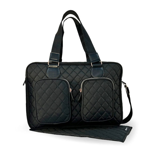 My Babiie Deluxe Changing Bag - Quilted Black