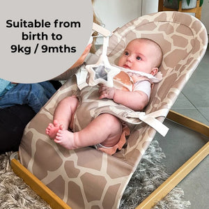 My Babiie Baby Bouncer with Toy Bar - Giraffe