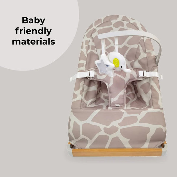 My Babiie Baby Bouncer with Toy Bar - Giraffe