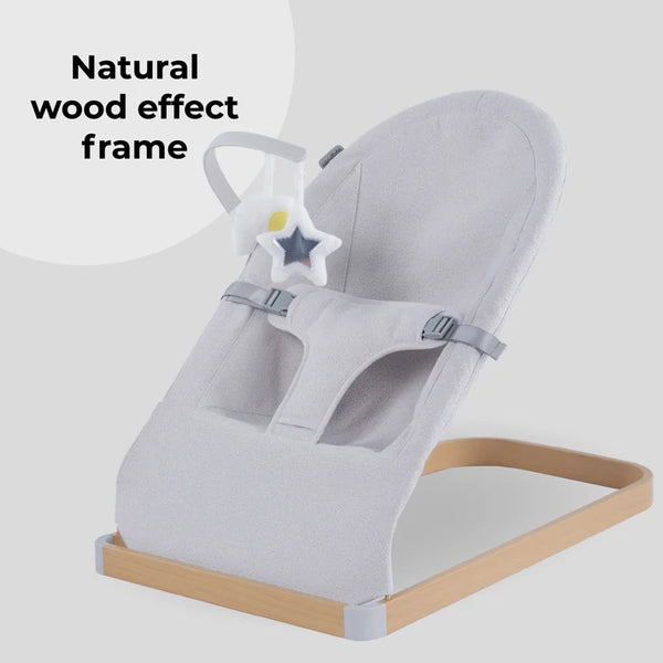 My Babiie Baby Bouncer with Toy Bar - Grey